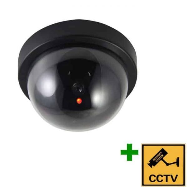 DUMMY CAM 22 Ψεύτικη κάμερα οροφής Ομοίωμα Dummy Camera με LED που αναβοσβήνει