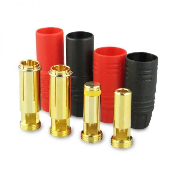 Gold connector  AS150 Ø7,0mm  anti-spark 1 set