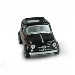 Amewi Retraction Die-Cast Fiat 500 1:24 (Black)