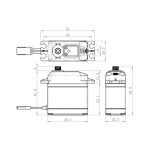 Savox SA-1230SG Servo 36Kg 0,16s Alu Coreless Steel Gear - Image 6
