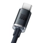 Baseus Crystal Shine Cable USB to USB-C 100W 1.2m (Black) - Image 5