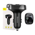 Baseus FM Transmitter T-Typed Bluetooth 2xUSB microSD (Black)