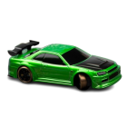 Turbo Racing 1/76 C64 DRIFT RC Car RTR (Metallic Green)