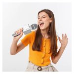 Izoxis Karaoke Microphone 22188 - Silver - Image 2