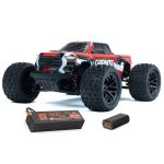 ARRMA 1/18 GRANITE GROM MEGA 380 Brushed 4X4 Monster Truck RTR with Battery & Charger (Red)
