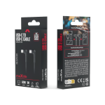 Maxlife Angle Cable USB-C to USB-C 1m 60W MXUC-09 Black - Image 3