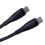 Maxlife USB-C to USB-C Nylon Cable 1m 100W MXUC-08 Black - Image 2