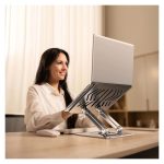 Wozinsky WRS-CPY84SS Aluminum Laptop Stand + Smartphone Stand - Silver - Image 6