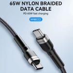 Wozinsky WNBCC2 USB-C / USB-C PD 65W cable 2m - Black - Image 6