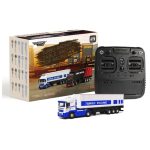 Turbo Racing 1/76 C50 RC Semi-Truck with Trailer RTR (White)