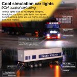 Turbo Racing 1/76 C50 RC Semi-Truck with Trailer RTR (White) - Image 8