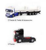Turbo Racing 1/76 C50 RC Semi-Truck with Trailer RTR (White) - Image 12