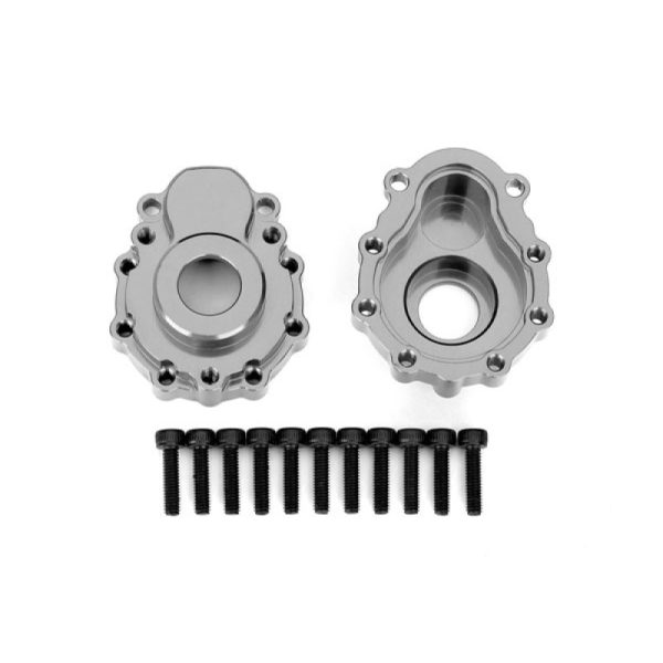 Traxxas Portal Housing Outer Alu Grey Front/Rear (2) TRX-4/6