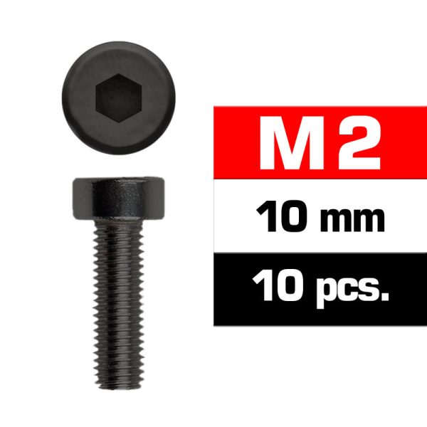Ultimate Racing M2x10mm Cap Head Screws (10 pcs)