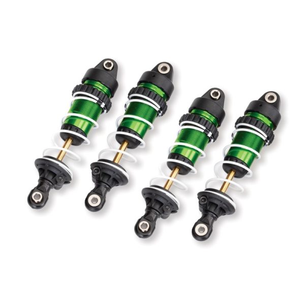 Traxxas Green Aluminum Mini GTR Long Shocks & Springs (4)